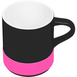 Kooshty Mixalot Black Mug Pink